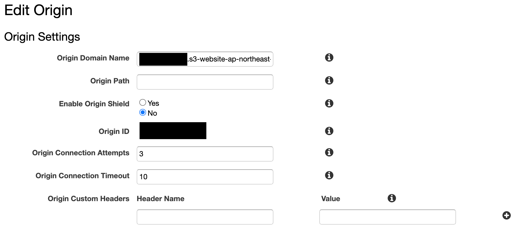 S3の静的ホスティングURLをCloudFrontのオリジンに設定する