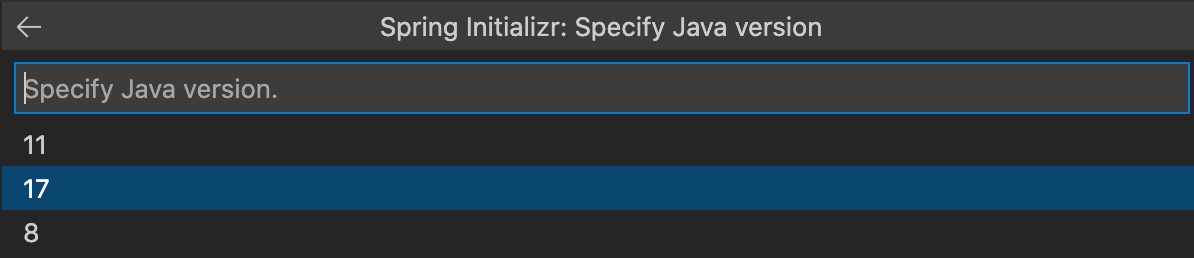 JDKを選択する